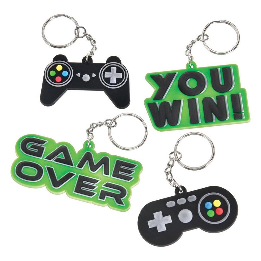 Video Game Keychains, 4pc - Level Up