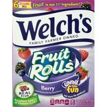Welch's Berry Fruit Rolls, 4.5oz, 6pc