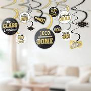 Black, Gold & Silver 2022 Deluxe Graduation Decorating Kit