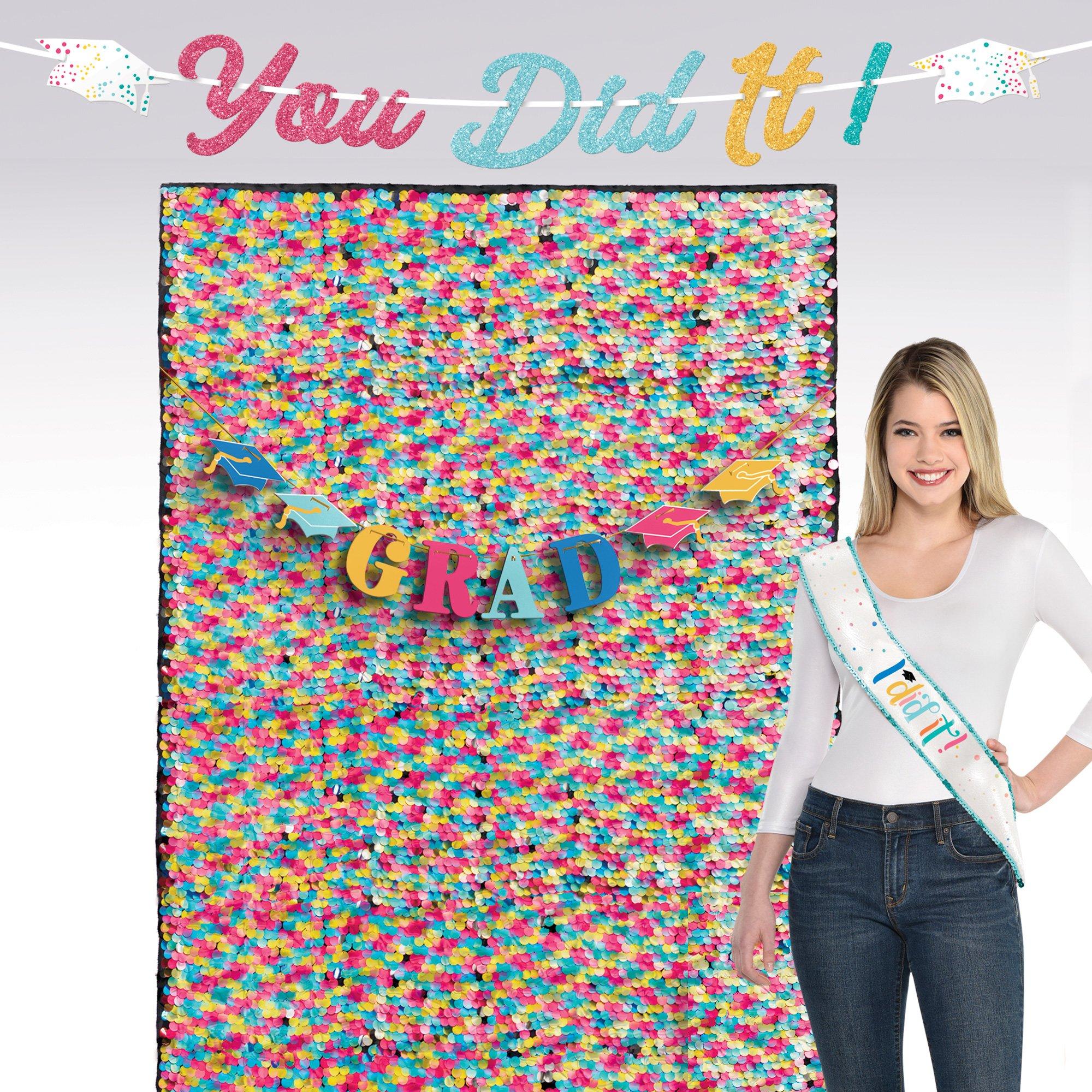 Graduation Party Photo Booth Kit with Decorations, Backdrops - Follow Your Dreams 2024