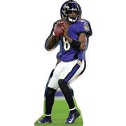 NFL Baltimore Ravens Lamar Jackson Life-Size Cardboard Cutout, 6ft