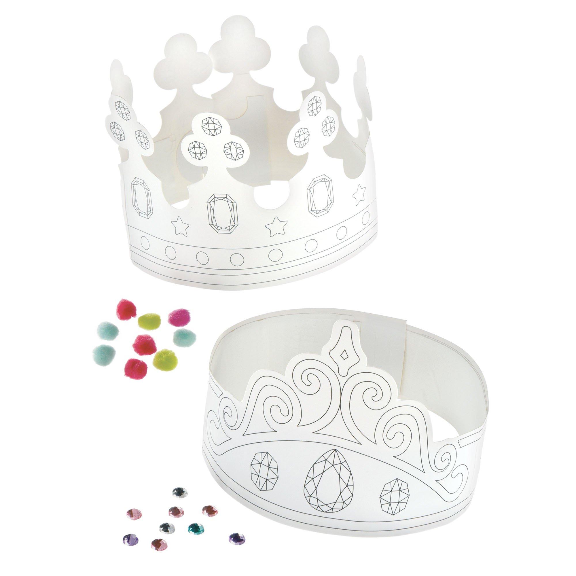 Color Your Own Crown Kit, 12pc