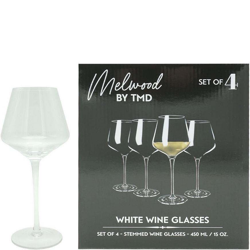 White Wine Glasses, 15oz, 4ct