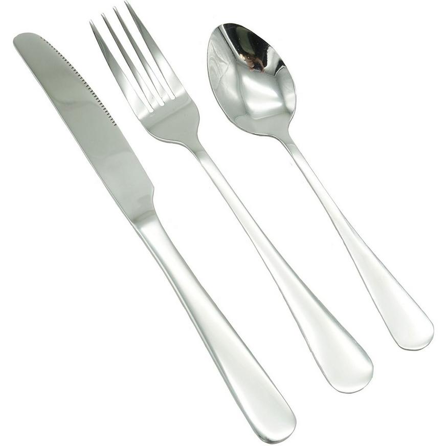 SANTUO 12-piece Stainless Steel Dinner Table Soup Spoons（Silver 7.3 Inches） 