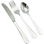 Silver Stainless Steel Flatware Set, 12pc, Service for 4