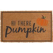 Hi There Pumpkin Coir Doormat, 17.7in x 29.5in