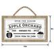 Nature's Harvest Apple Orchard Wooden Sign, 14in x 8in