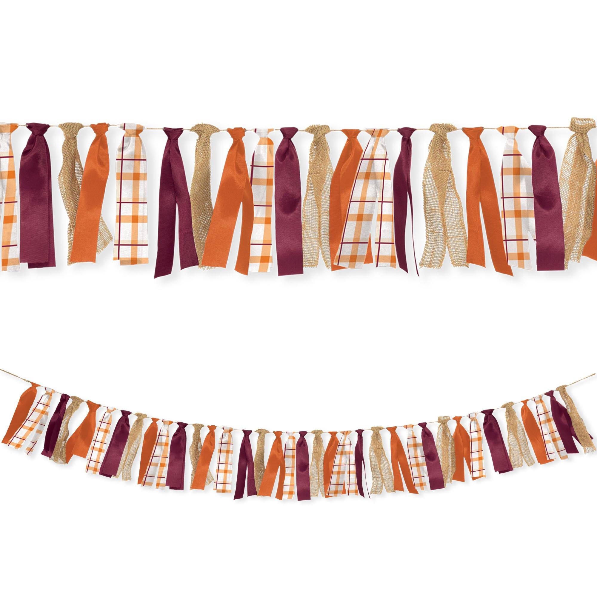 Fall Ribbon Garland, 6ft Party City