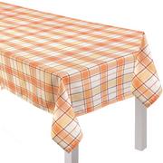 Fall Plaid Fabric Tablecloth, 60in x 104in