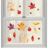 Fall Vinyl Window Decorations, 18pc