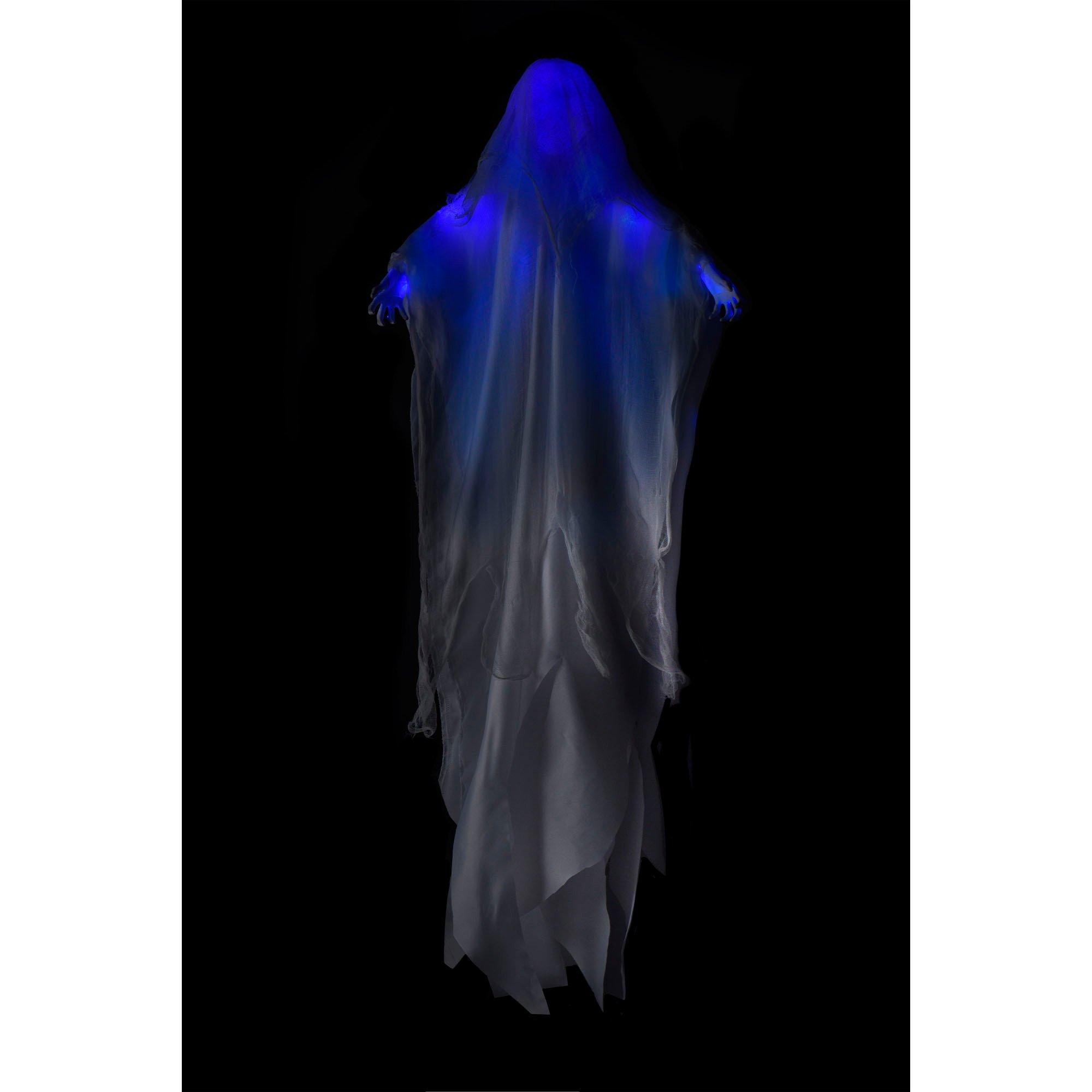 Light-Up Flying Ghost Hanging Decoration, 5ft | Party City