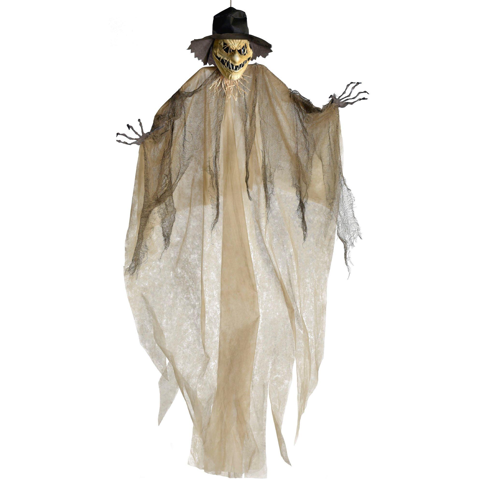 Scary Scarecrow Hanging Decoration, 7ft | Party City