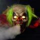 Light-Up Zombie Clown with Fog Effect, 25in