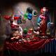 Animatronic Light-Up Talking Ice Scream Clown Yard Stake, 7.5ft - Halloween Decoration