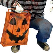 Animatronic Light-Up Crouching Zombie Child, 2.3ft x 3ft - Halloween Decoration