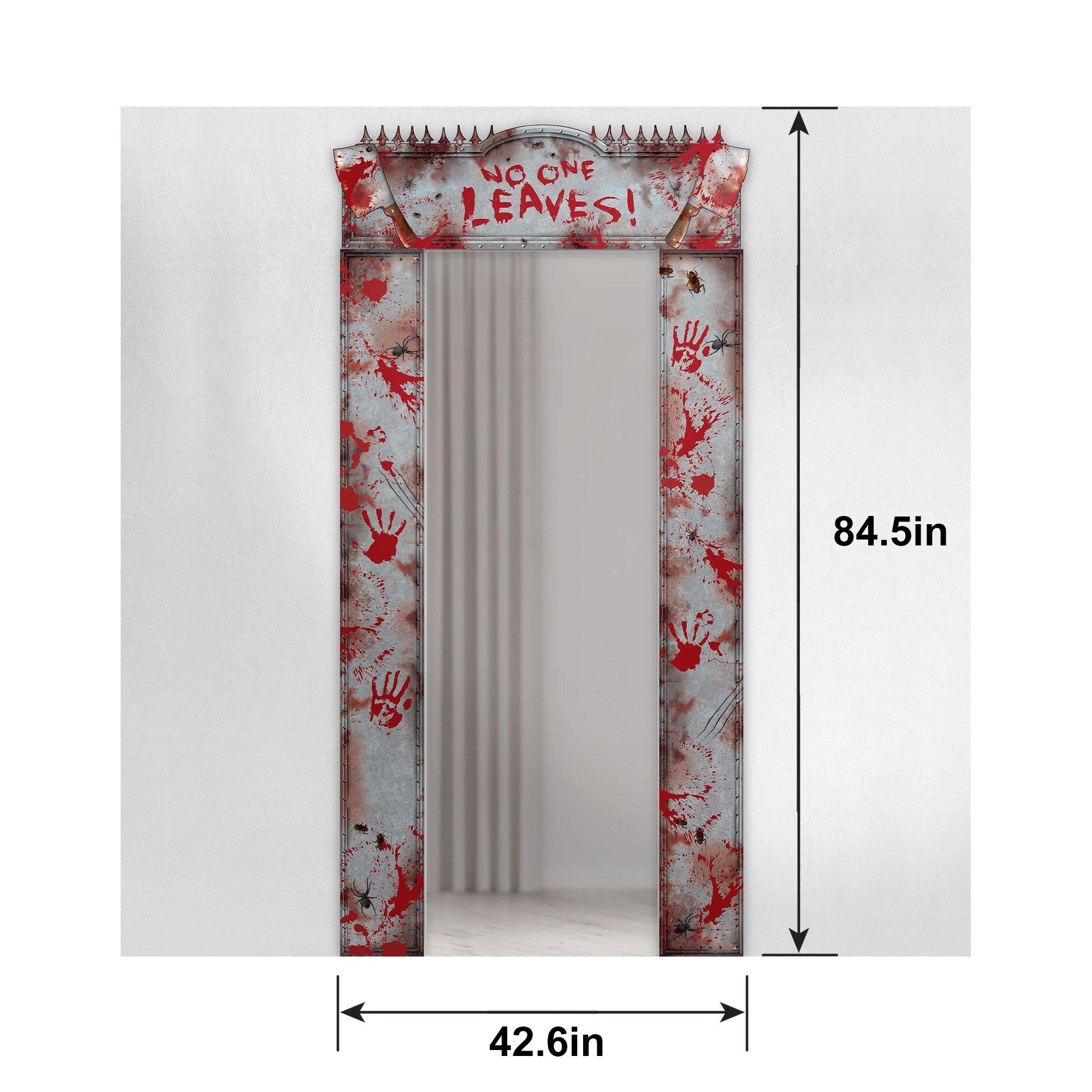Bloody Doorway Entry Cardboard Decoration, 42.6in x 84.5in