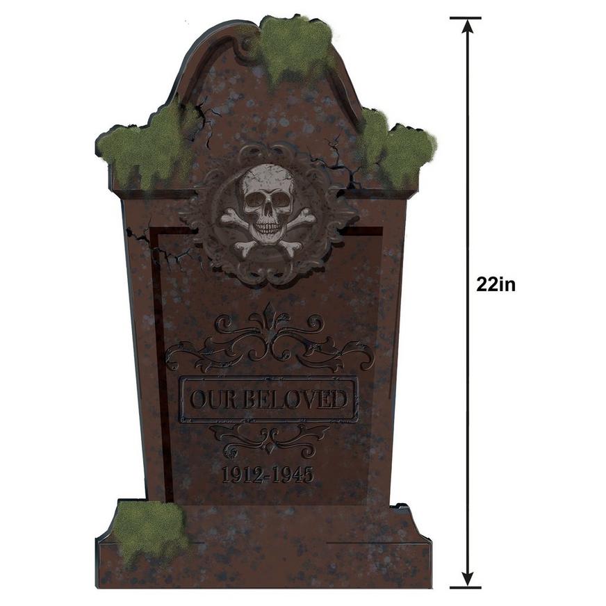 Mossy Our Beloved Tombstone, 13in x 22in