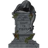 Rest In Pieces Tombstone, 14.25in x 22in