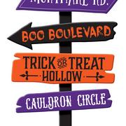 Halloween Place MDF Directional Yard Sign, 47in