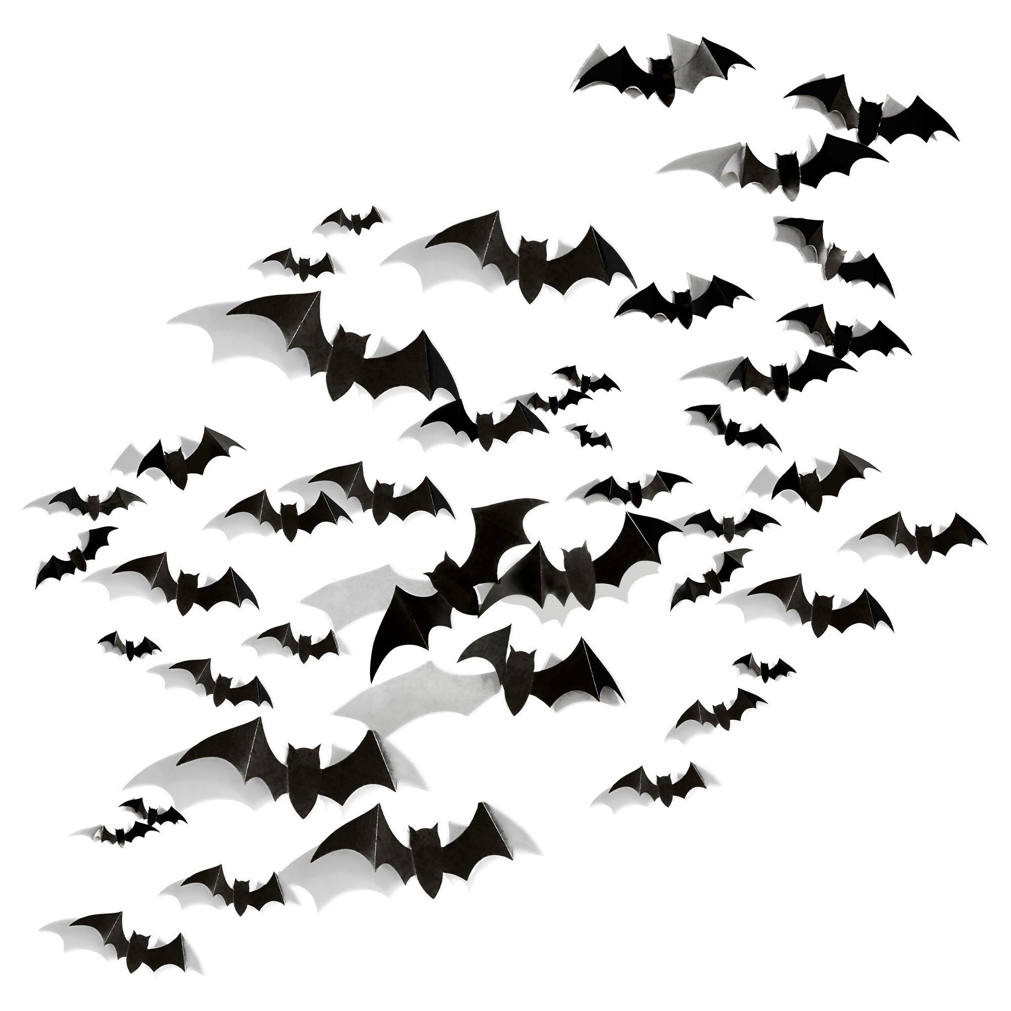 Black Bat Paper Cutouts, 50ct