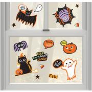 Spooky Friends Halloween Window Decorations, 15pc