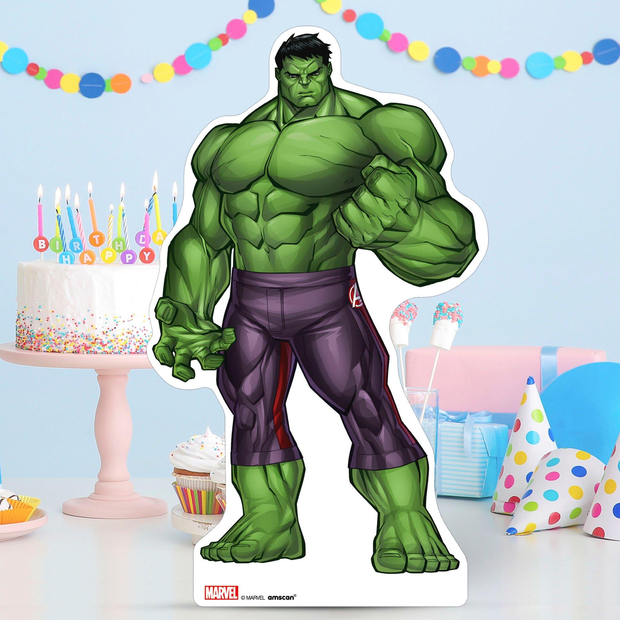 Hulk Centerpiece Cardboard Cutout, 18in Avengers Party City