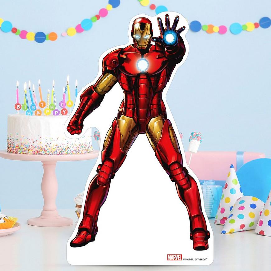 Iron Man Centerpiece Cardboard Cutout, 18in - Avengers
