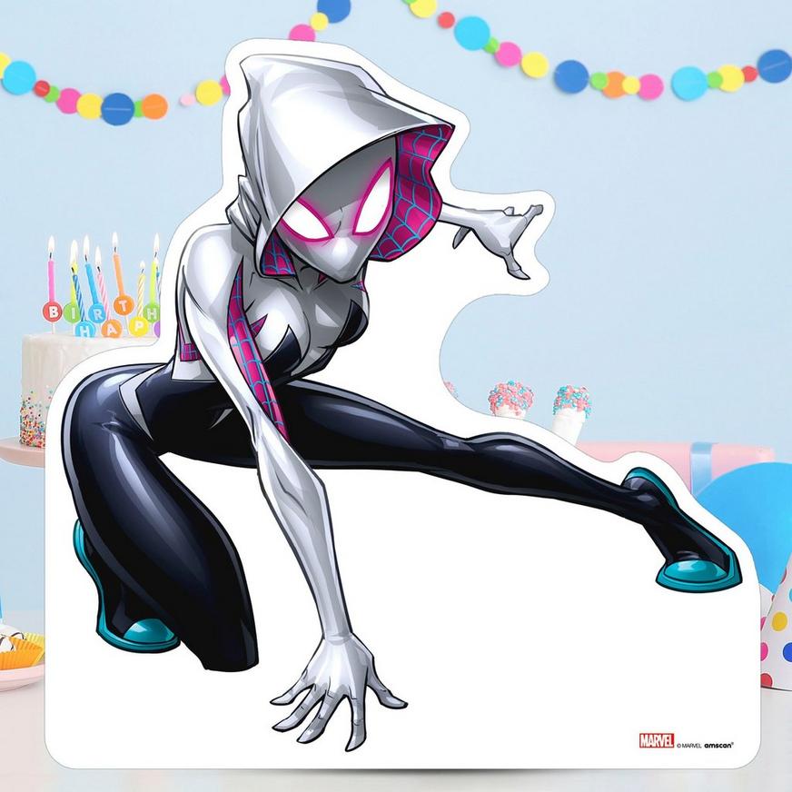 Spider-Gwen Centerpiece Cardboard Cutout, 18in - Avengers