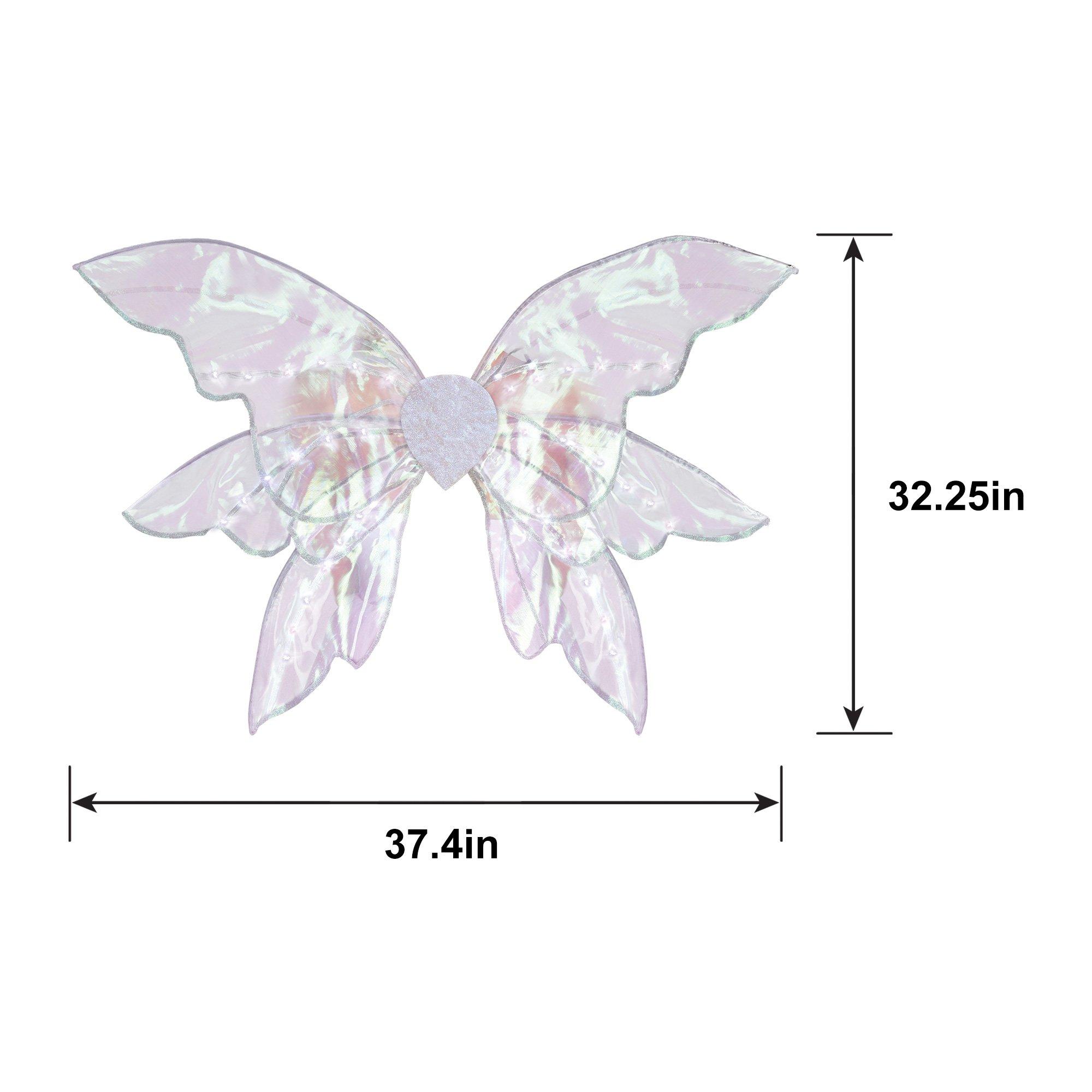 PartyCity Adult Light-Up Iridescent Fairy Wings | Hamilton Place