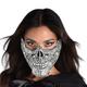 Adult Glam Reaper Skull Plastic Half Mask