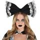 Adult Black & White Creepy Doll Bow Headband