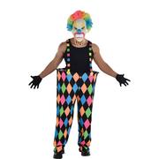 Adult Oversized Glow-in-the-Dark Harlequin Clown Pants
