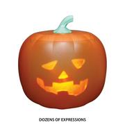 Animated Light-Up Talking Jabberin' Jack Pumpkin Decoration, 9in x 11in