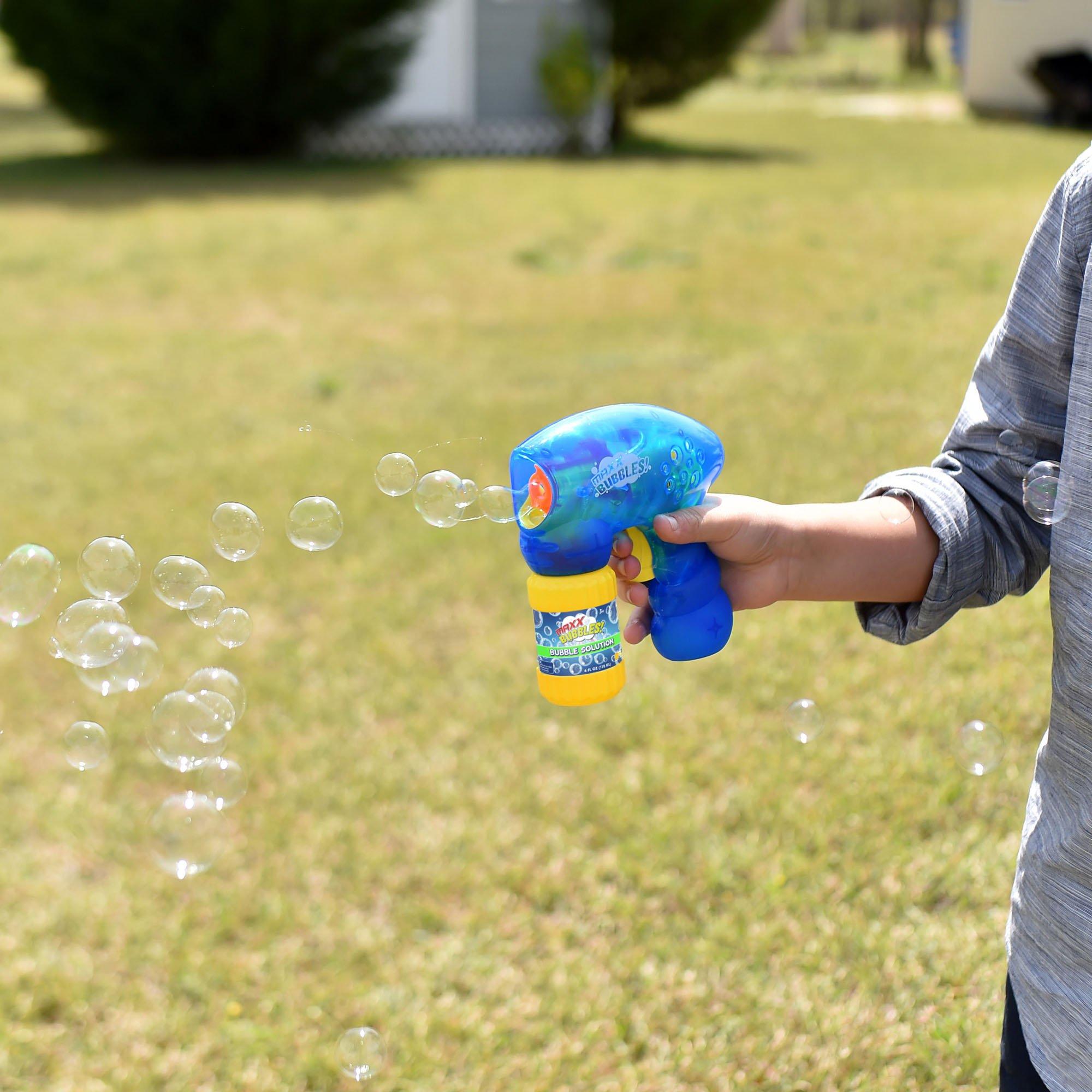 Maxx Bubbles Light-Up Super Bubble Blaster Blower, 2in x 6in