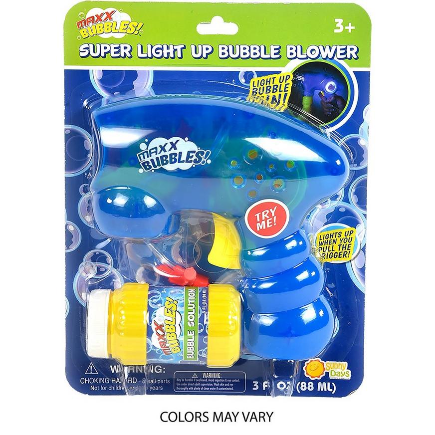 Maxx Bubbles Light-Up Super Bubble Blaster Blower, 2in x 6in