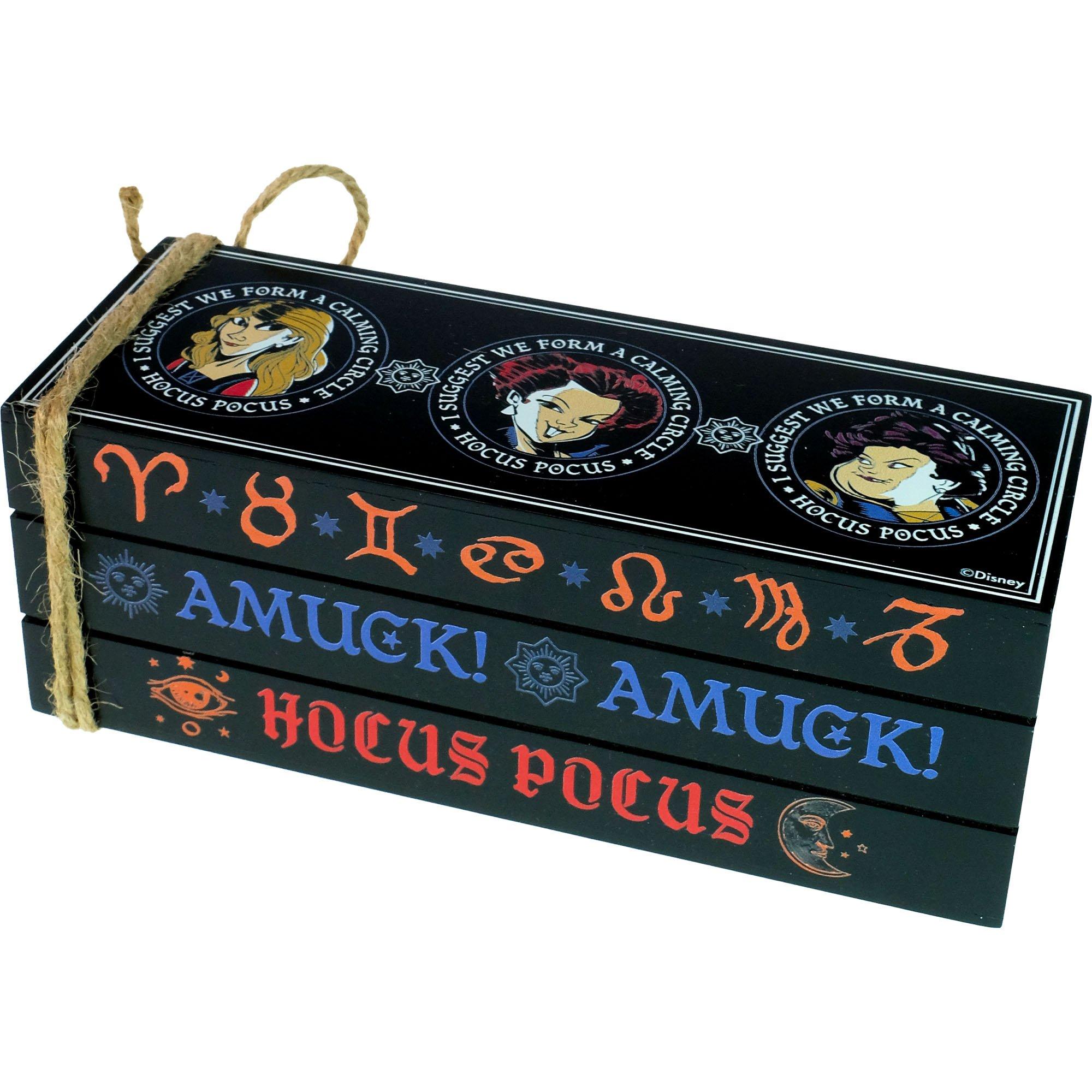 Hocus Pocus Wood Block Book Stack, 8in