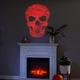 Shimmering Red Skull Motion Projector, 5.25in x 7.5in