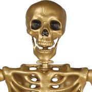 Gold Life-Size Poseable Skeleton, 5ft