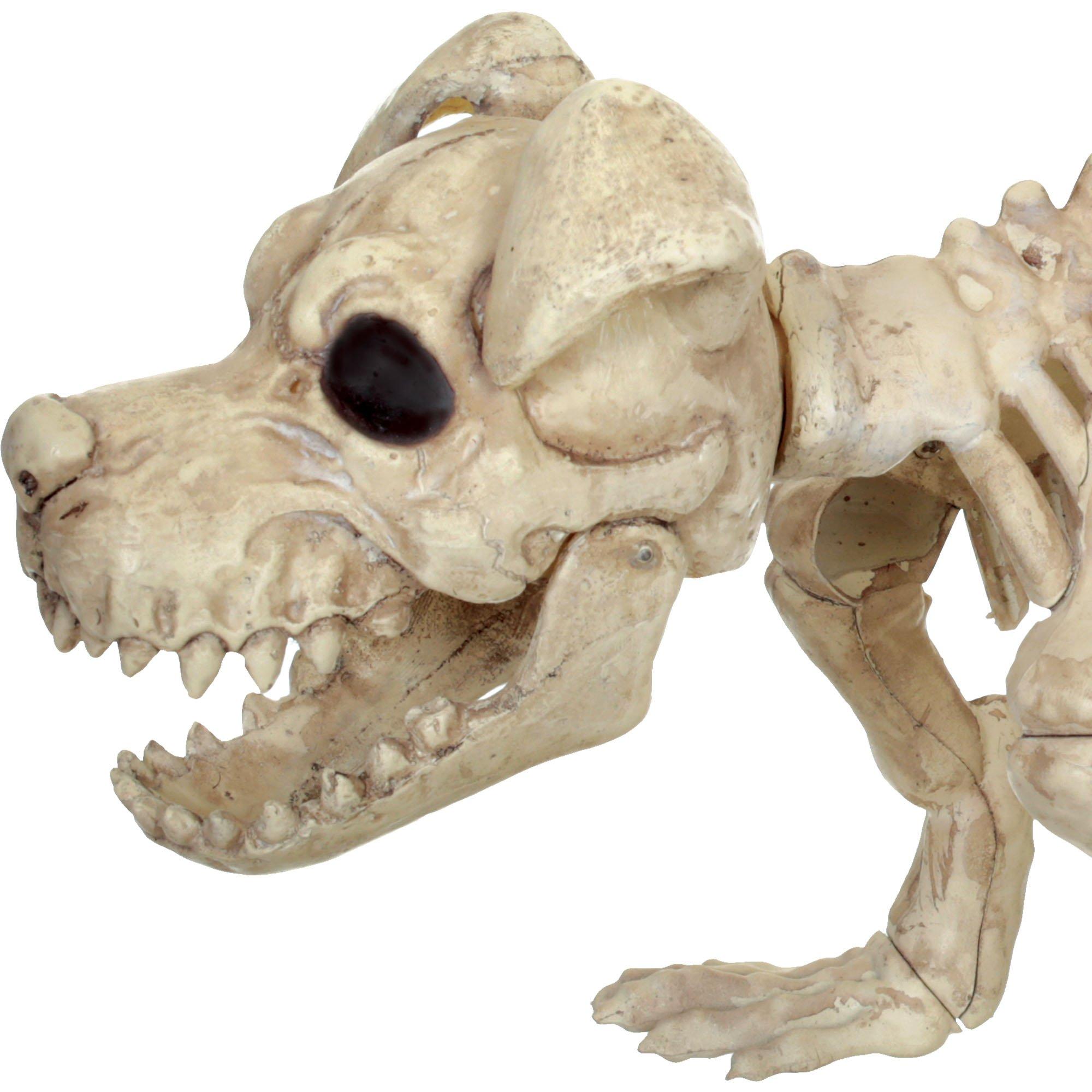Skeleton Dog Decoration, 20in x 6.5in Party City