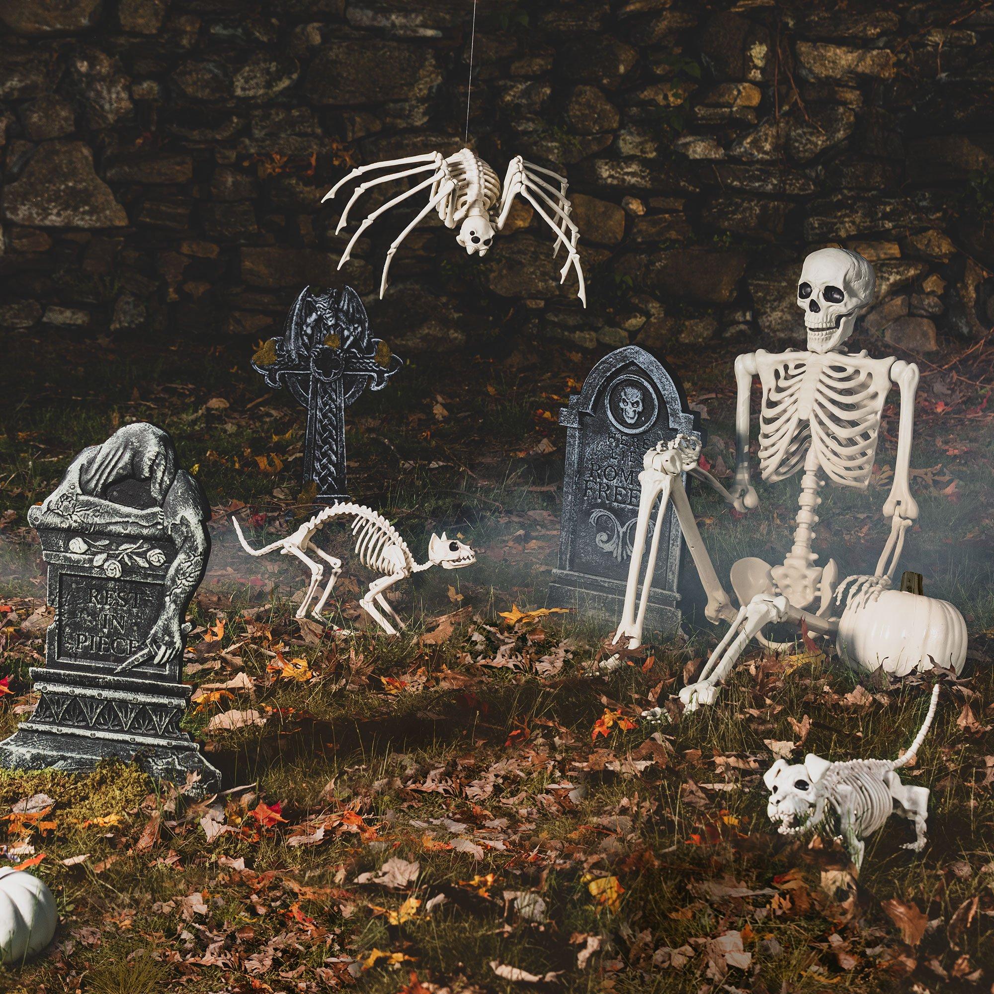 Skeleton Dog Decoration, 20in x 6.5in