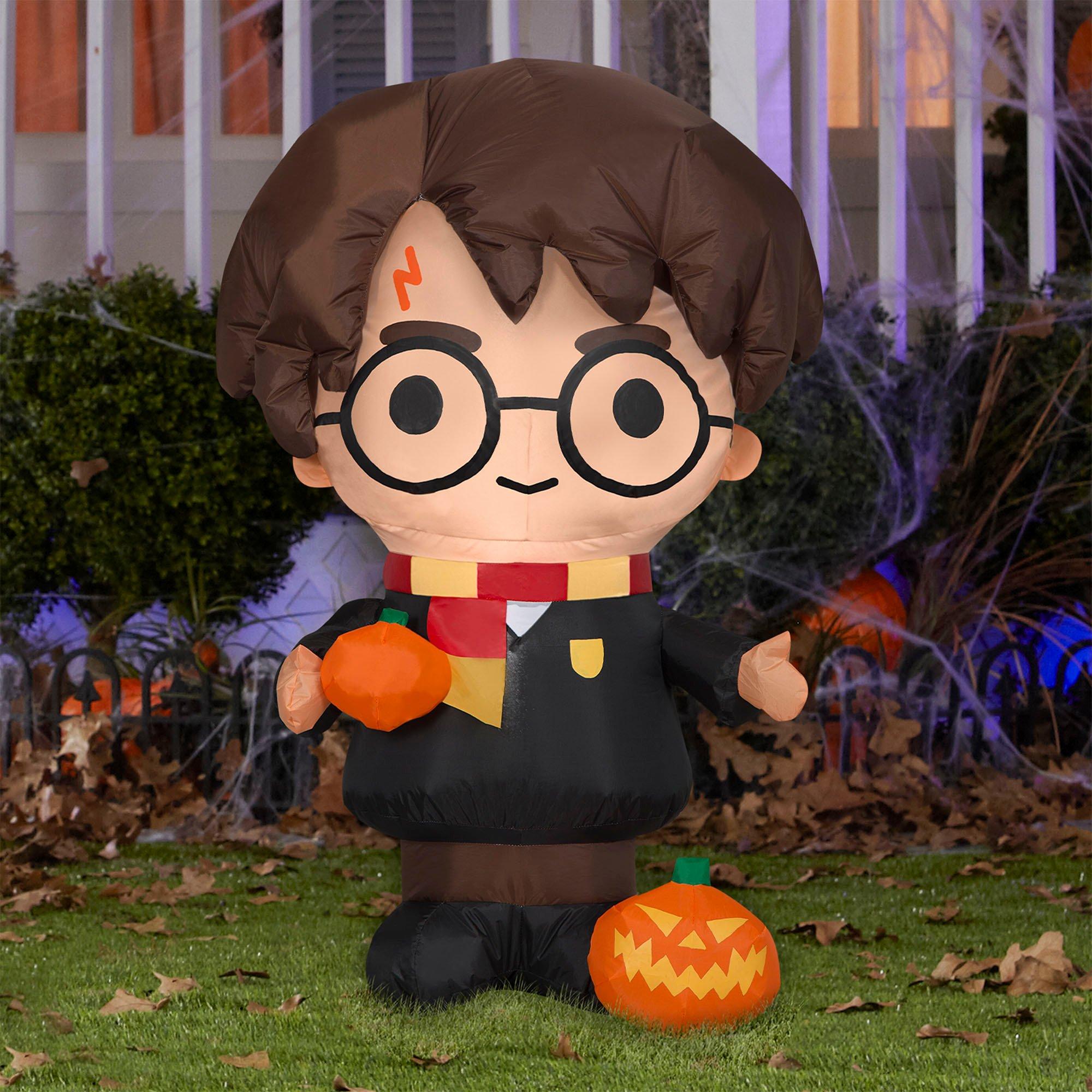 Light-Up Halloween Harry Potter Inflatable Yard Decoration, 3ft ...