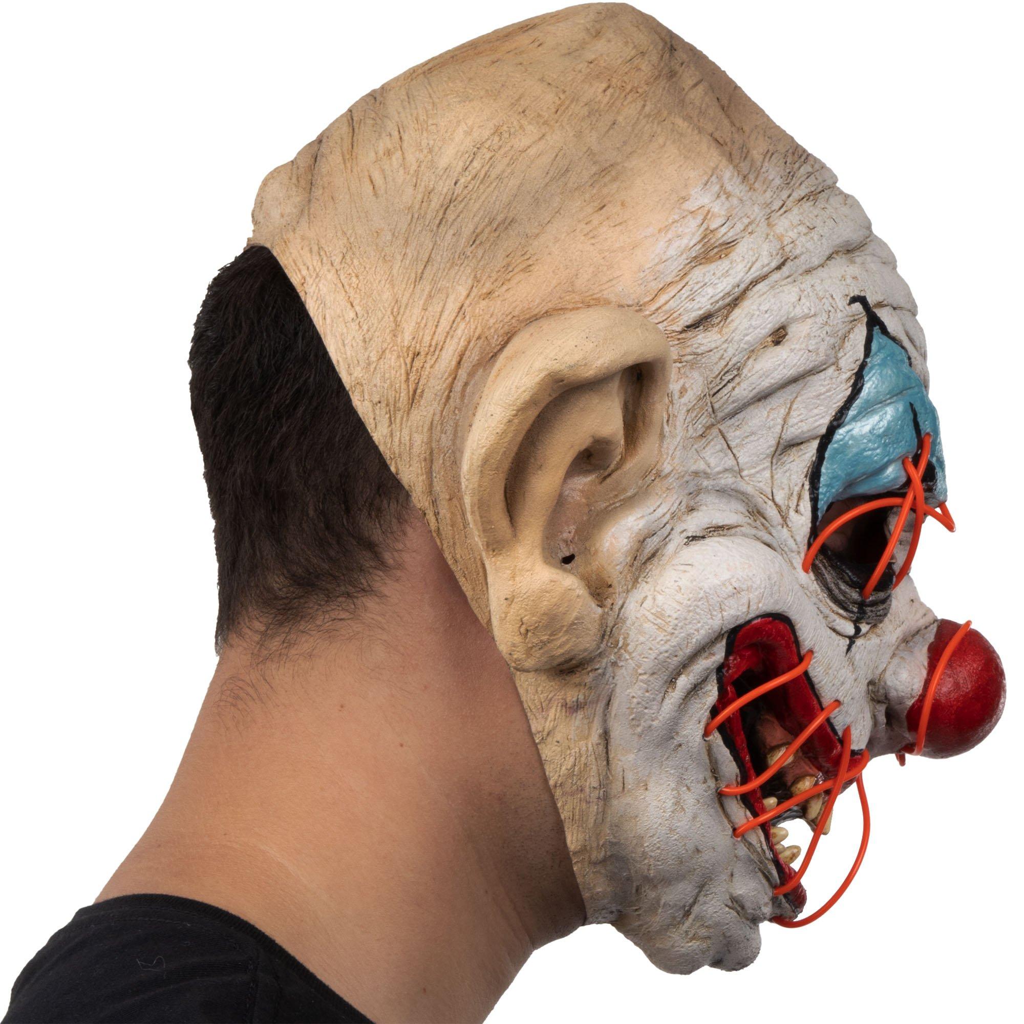 Adult Light-Up Creepy Clown Latex Mask