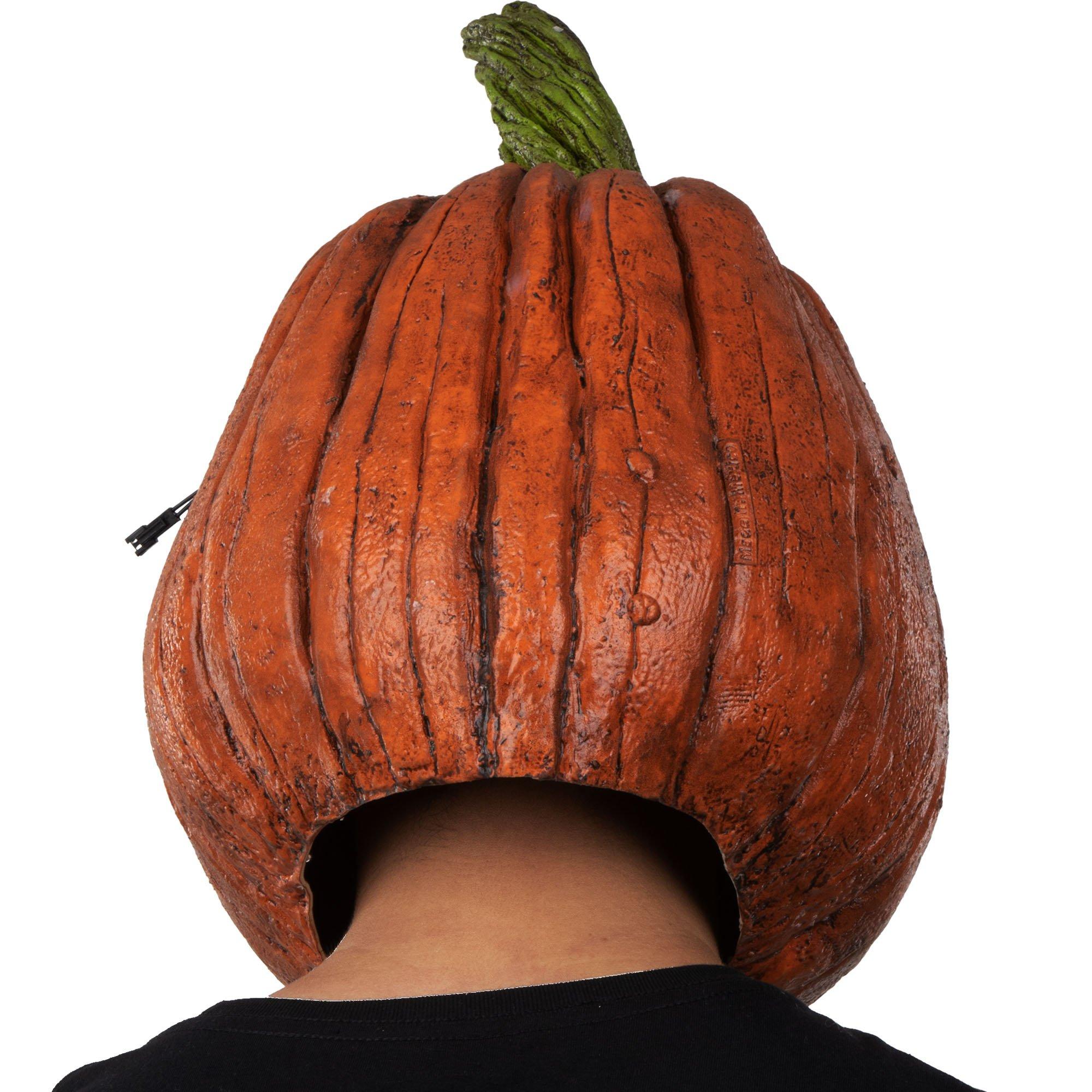 Pumpkin Mask Adult Orange