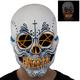 Adult Light-Up El Catrin Skull Latex Mask