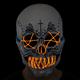 Adult Light-Up El Catrin Skull Latex Mask