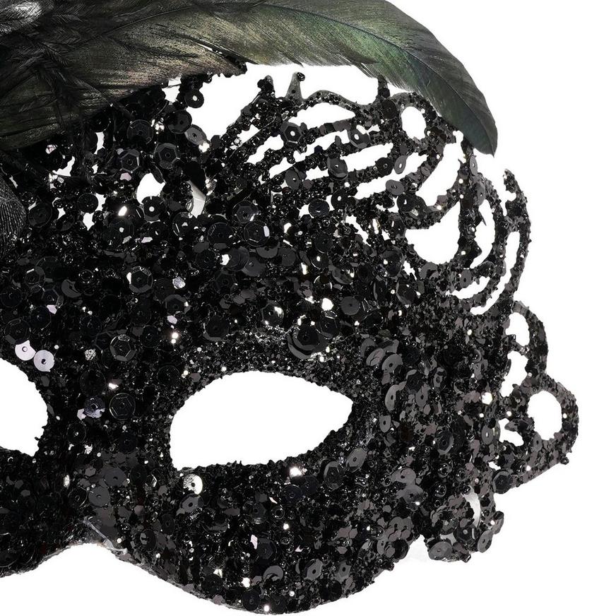 Adult Glittering Victorian Rose Masquerade Mask