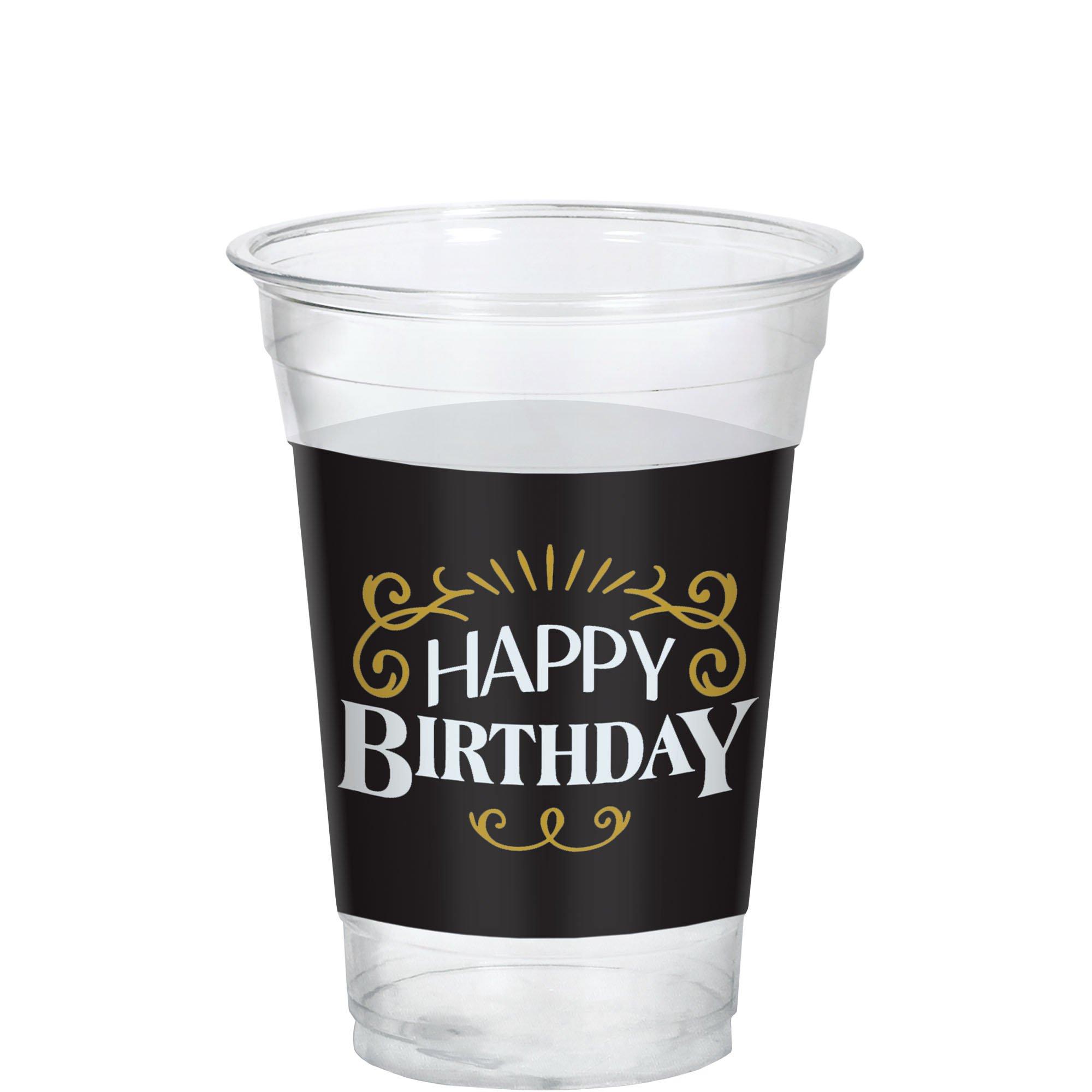 Plastic birthday shop cups