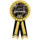 Black & Gold Better With Age Confetti Birthday Award Ribbon, 5.5in