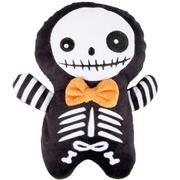 Smiling Skeleton Plush Dog Toy
