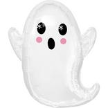 Air-Filled Classic Halloween Ghost Foil Balloon, 17in x 19in